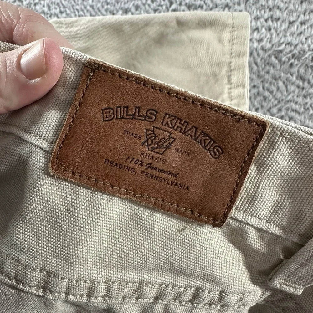 Bills Khakis Shorts Mens 30 Beige Tan Canvas Classic Fit Cotton‎ Made in USA